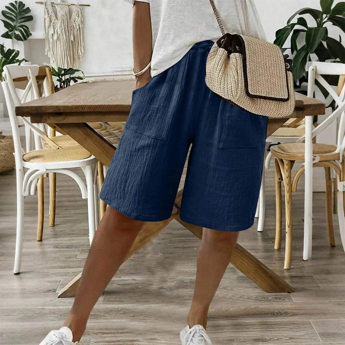 Karina | Shorts de verano en lino y algodón