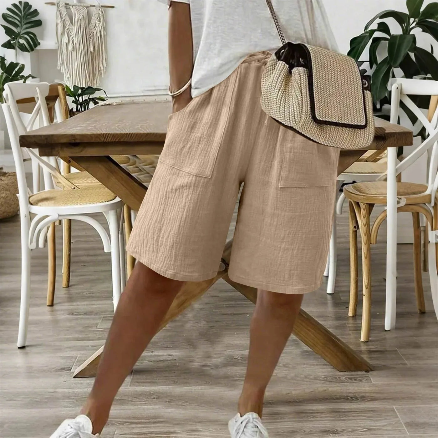 Karina | Shorts de verano en lino y algodón