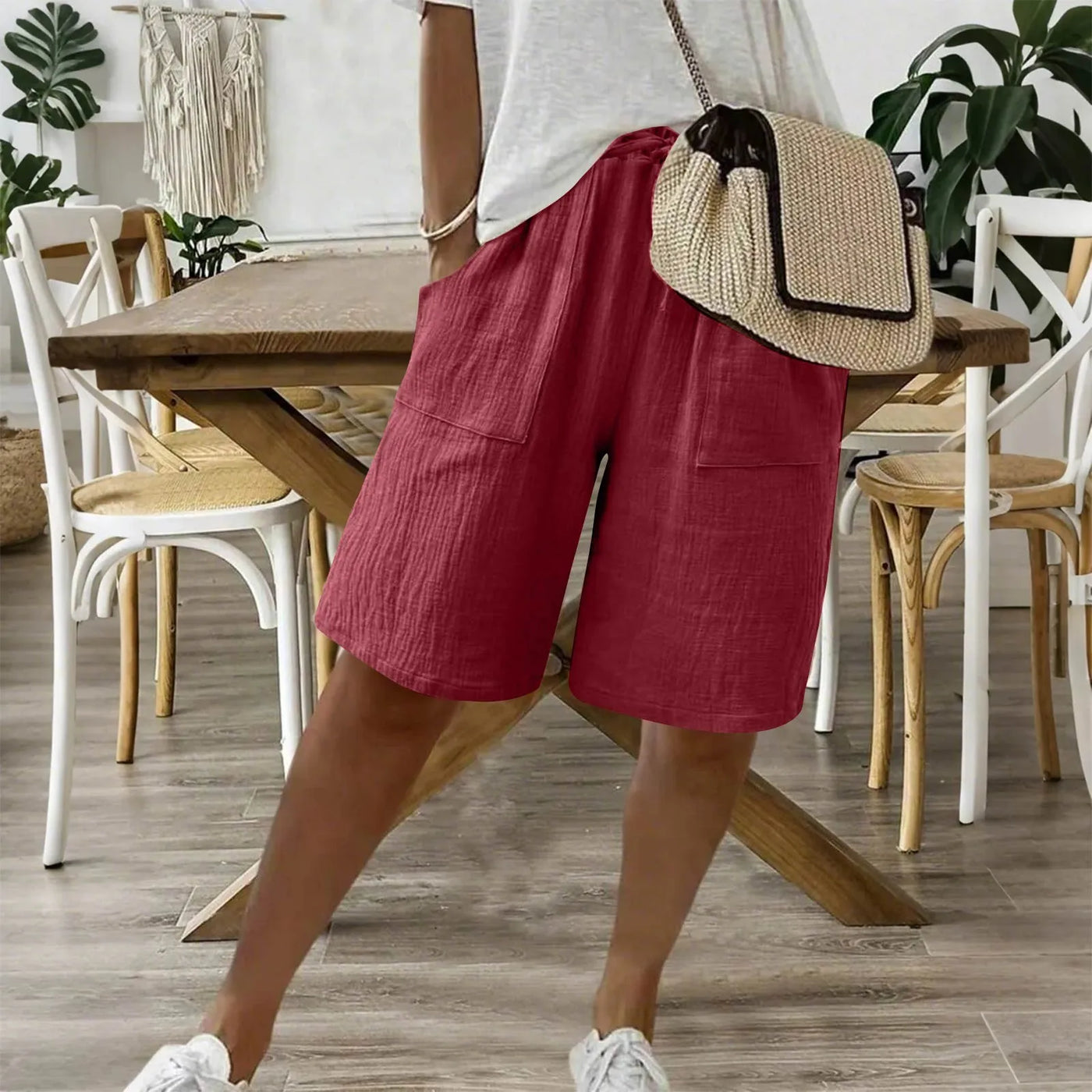Karina | Shorts de verano en lino y algodón