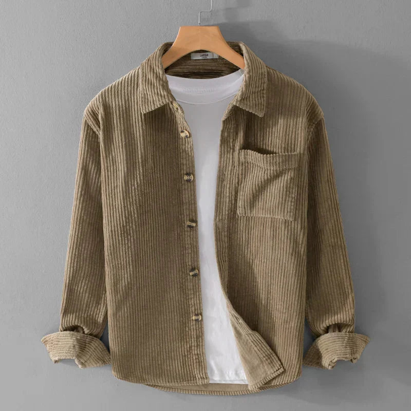 Benedicte | Camisa elegante de pana de canalé