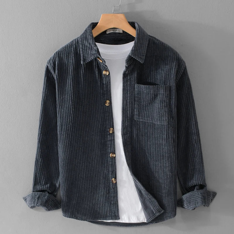 Benedicte | Camisa elegante de pana de canalé