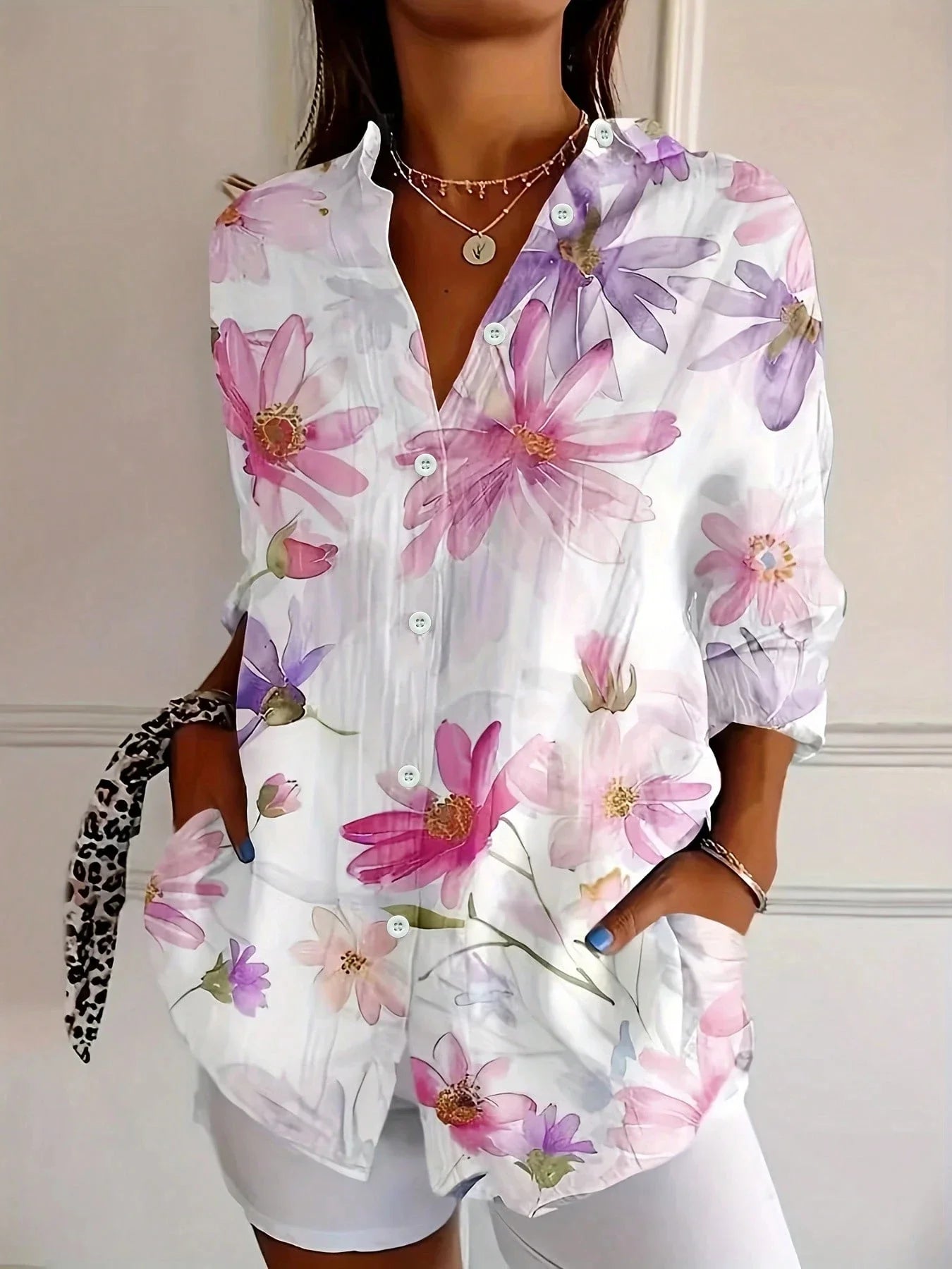 Annika | Blusa colorida con estampado alegre