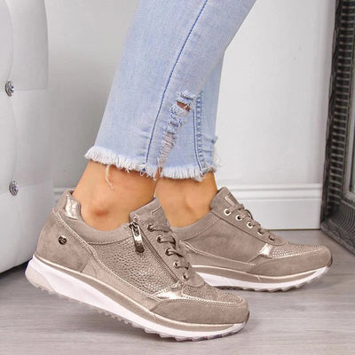 BIRGITTA | Zapatillas ortopédicas con cremallera