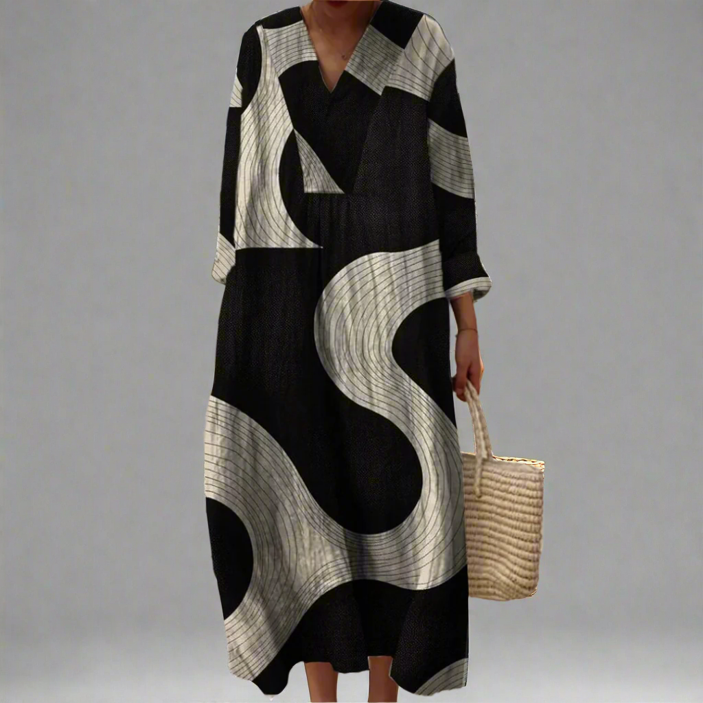 Karen | Abito geometrico elegante