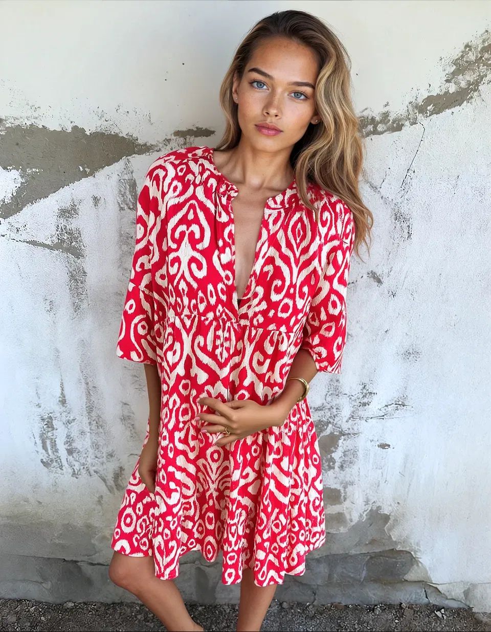 Shaffer | Vestido elegante con escote en V