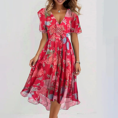 Lina | Vestido elegante con mangas cortas