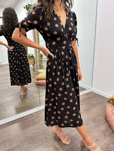 Nipa | Vestido de lunares con escote en V