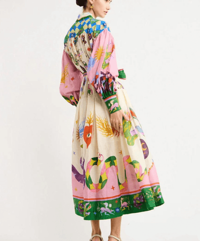 Dorthe | Elegante vestido maxi italiano