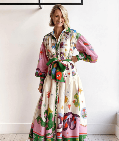 Dorthe | Elegante vestido maxi italiano