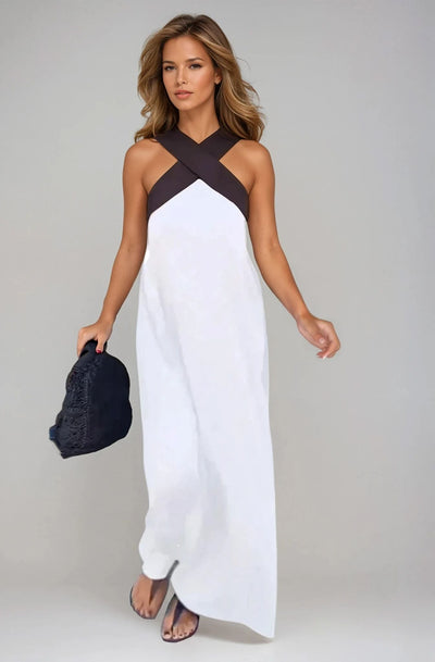 Nyra | Vestido maxi con cuello halter