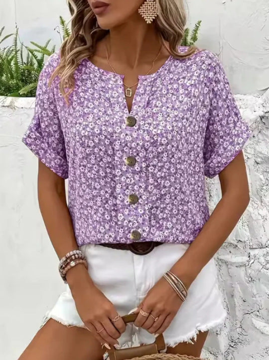 Avira | Top elegante, veraniega y con estampado floral