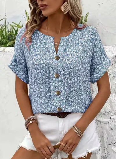 Avira | Top elegante, veraniega y con estampado floral
