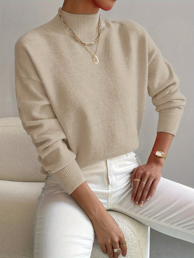 Maria | Jersey de cuello alto elegante y cómodo