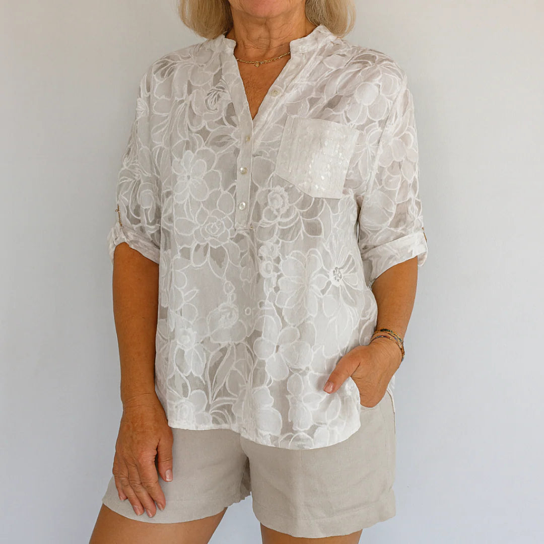Elva | Camisa Estampada con Botones