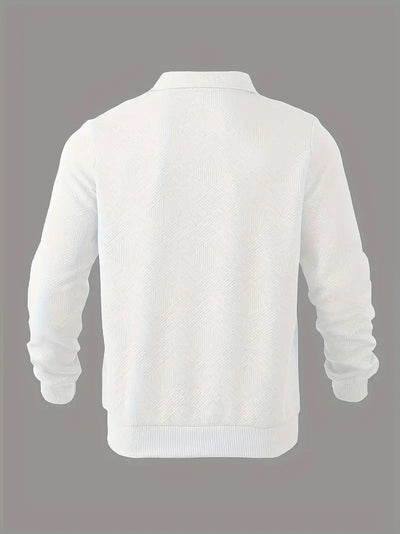 Baldrick | Sudadera vintage con cremallera y estampado geométrico