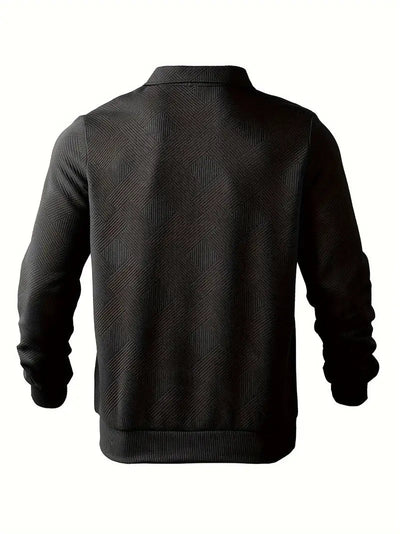 Baldrick | Sudadera vintage con cremallera y estampado geométrico